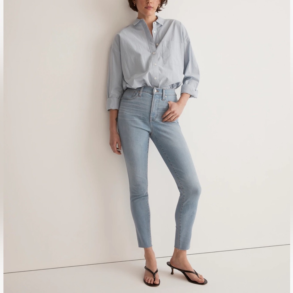 NWT Madewell 10" High Rise Skinny Crop Jeans